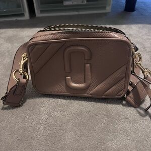 Marc Jacobs Taupe Snapshot Bag